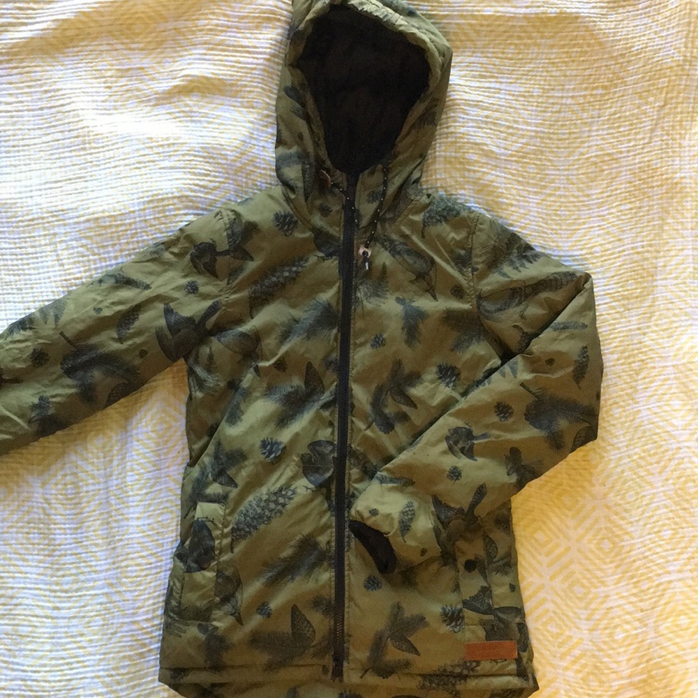 Forest print kavu winter jacket